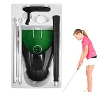 Torna automatica del putter da golf, allenatore di putter da golf verde | Assistenza per la messa e il ritorno della pallina da golf - Asta da allenamento in lega di alluminio, con club da assemblare
