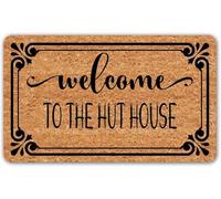 Torna Benvenuti Al Tema Dei Cani Di The Hut House Tappeto Bagno Antiscivolo Zerbini Di Benvenuto Retro Tappetino Antiscivolo Per Esterno Ufficio Interno 40 X 60Cm