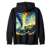 Tornado a Hollywood, Tempesta che insegue Van Gogh Notte stellata Felpa con Cappuccio