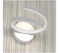 Applique Moderna Tornado Alluminio Bianco Led 12W