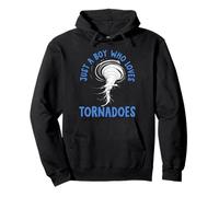 Tornado Birthday Boy Storm Chaser Ragazzi Bambini Meteo Felpa con Cappuccio