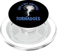 Tornado Birthday Boy Storm Chaser Ragazzi Bambini Meteo PopSockets PopGrip per MagSafe