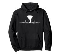Tornado Heartbeat Storm Chasing Meteorologia Meteo Felpa con Cappuccio