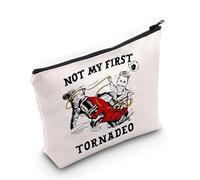 Tornado Lover Gift Not My First Tornadeo Makeup Bag American Disaster Movie Lovers Gift, Borsa Tornadeo, Borsa cosmetica con stampa