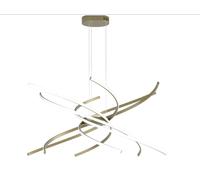 TORNADO SOSPENSIONE D.100 CM. ORO BRUNITO VERNICIATO LUCE NATURALE 4000K 1163-S100 N-OB