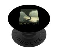 Tornado Storm Chaser Abbiamo Mucche Farm Barn Astrology PopSockets PopGrip Adesivo