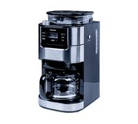 Tornado TCM-1025A-GS CAFETIÈRE À FILTRE MANUELLE avec BROYEUR CONIQUE, 1,5 L, 12 TASSES, 900-1050 W, Acier INOXYDABLE, Noir