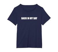 Tornando ai Miei Tempi Maglietta, Donna Plus-Size, Navy, 3X