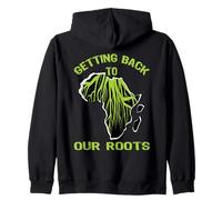 Tornare alle nostre Radici Design del Patrimonio Africano Felpa con Cappuccio