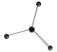 Tornello, croce a leva, ruota girevole compatibile con il trapano da banco Scheppach DP60 - impugnatura rotonda