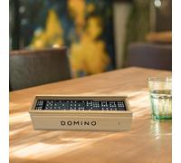 Torneo di set di domino doppio nove con custodia in legno per viaggi di