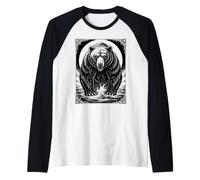 Torngarsuk Bear Spirito del Profondo Nord Maglia con Maniche Raglan