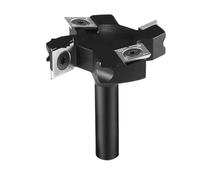 Tornio, 1 pz. Punta for pialla a 4 taglienti, fresa for spianatura, fresa for inserti in legno, lama sostituibile(S12mmxD50.8mm)