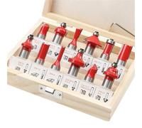 Tornio, 1 set di frese for lavorazione del legno in carburo di tungsteno solido CNC, macchina for incisione del legno, fresatura elettrica del legno, rifinitura(12pcs-8mm-yellow)