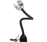 Tornio a LED for macchine utensili CNC da 800 mm Luce lavoro impermeabile speciale meccanica con interruttore Illuminazione tubo flessibile Facile da installare(3W-220-Aluminum Cap Base)