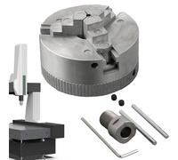 Tornio Chuck Set, Centering Chuck, 3 Jaw Small High Precision, Extension Power Tool Accessory, Connecting Rod Morsetto per metallo, legno, Machining Projects