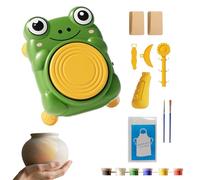 Tornio da ceramica per bambini - Set di strumenti per creare piccole ceramiche - Strumento educativo per la fabbricazione manuale di argilla per attività familiari e lezioni di arte scolastica