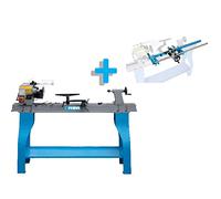 Tornio da legno FERVI 0758 - testa girevole - trasmissione variabile - 1100 mm