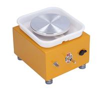 Tornio Elettrico, Set di Ceramiche Tornio Elettrico 10 Cm Giradischi Giradischi Elettrico per Bambini Macchina da Disegno per Embrioni (Spina europea)