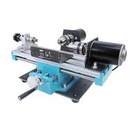 Tornio per perline in metallo, micro tornio per metalli da 400 W, regolazione a sette velocità, velocità 7000 giri/min, motore silenzioso ad alta velocità, per la lavorazione piccole parti precisione