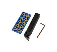 Tornio professionale utensili per tornio con supporto da 20 mm e 10 inserti in c