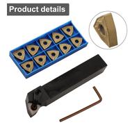 Tornio professionale utensili per tornio con supporto da 20 mm e 10 inserti in c