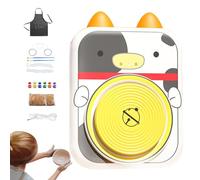 Torno De Alfarería para Principiantes, Tornos De Alfarería Y Accesorios,Kit De Torno De Alfarería USB para Niños Con Diseño De - Kit De Alfarería, Rueda De Arcilla para Animales, Plantas, Formas