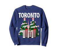 Tornonto Skyline Inverno Neve Canada Canadese Natale NYE Felpa