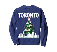 Tornonto Skyline Inverno Neve Canada Canadese Natale NYE Felpa