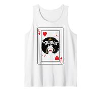 Toro Astrologia Nera Regina Cuori Blackjack Carte Poker Canotta