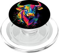 Toro Bue Bovini Domestici Mucca da Fattoria Toro PopSockets PopGrip per MagSafe