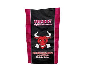 TORO - Chunks Cherry per Affumicatori e Barbecue, Legno di Ciliegio, Ideale per Maiale, Manzo, Pollo, Agnello, Verdure e Pesce, Cotture Lunghe, Affumicatura Decisa e Fruttata, 7,07 Litri