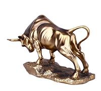 Toro figura statua deco, scultura animale astratto, decorazione di resina toro scultura animale, rappresenta buona fortuna della carriera e della ricchezza, per la decorazione del regalo ,38*23cm