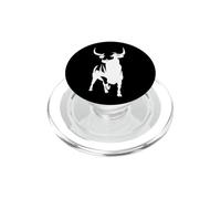 Toro furioso arrabbiato - maestoso e corposo toro equitazione PopSockets PopGrip per MagSafe