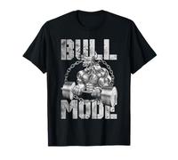 Toro Mode Sollevamento Pesi Gym Bull Beast Workout Gain Maglietta