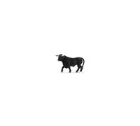 Toro nero 13875 - Elegante figura decorativa in resina - Nouvo