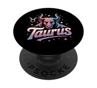 Toro Oroscopo Zodiaco Stella Cosmica Toro PopSockets PopGrip Adesivo