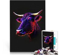 Toro Puzzle da 1000 pezzi per adulti Giocattoli che creano dipendenza e sfidano l'intelligenza del cervello con pezzi completamente interconnessi di forma casuale 38x26cm