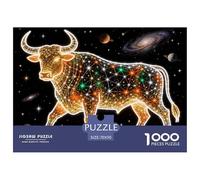 Toro Puzzle in Legno Impermeabile DIY Puzzles Da 1000 Pezzi Per Adulti Divertenti Per Decorazioni Domestiche