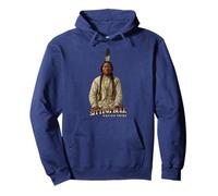 Toro Seduto Capo Nativo Americano Lakota Sioux Indiani Felpa con Cappuccio