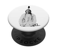 Toro Seduto Nativo Americano Indiano Capo Lakota Sioux Orgoglio PopSockets PopGrip Adesivo