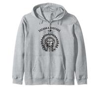 Toro Seduto Tatanka Iyotake Lakota Storia Felpa con Cappuccio