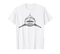 Toro Shark Face Vintage Incisione Oceano Specie Maglietta