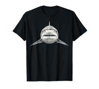 Toro Shark Face Vintage Incisione Oceano Specie Maglietta