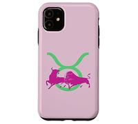 Toro Taurean Icona Glifo Della Testa E Corna Custodia per iPhone 11