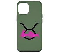 Toro Taurean Icona Glifo Della Testa E Corna Custodia per iPhone 12/12 Pro