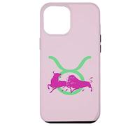 Toro Taurean Icona Glifo Della Testa E Corna Custodia per iPhone 12 Pro Max