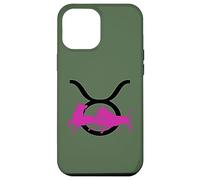 Toro Taurean Icona Glifo Della Testa E Corna Custodia per iPhone 12 Pro Max