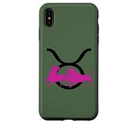 Toro Taurean Icona Glifo Della Testa E Corna Custodia per iPhone XS Max