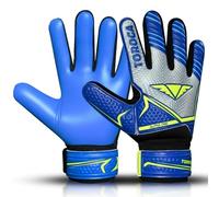 TOROGA Guanti da portiere da calcio per bambini, ragazzi e ragazze, guanti da portiere da calcio con palmo super grip, antiscivolo, rete traspirante, cuciture resistenti, cinghie da polso sicure